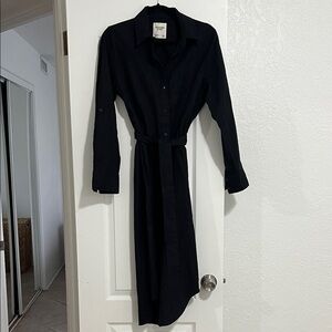 Abercrombie & Fitch Black Long Sleeve Dress